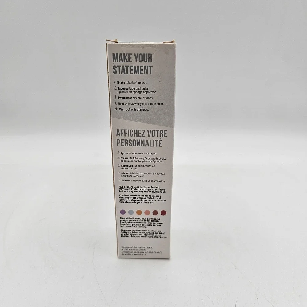 Clairol Color Crave Hair Makeup‎ Shimmering Platinum 45 ML Wash Out New